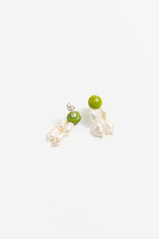 Green earrings